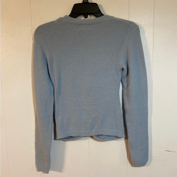 The Drop Women's Eloise Long-Sleeve Twist Front Cozy Cropped Sweater NWT size XS - Picture 3 of 4